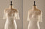 Manga curta Sereia Ver Através de Back Vestidos de Casamento do Laço, Feito de Vestidos de Noiva, Casamento Baratos Vestidos de Noiva, WD223