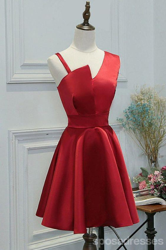 Κομψό απλό, μοναδικό κόκκινο, κοντό φθηνό φόρεμα για το σπίτι σας, CM565