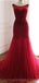 La sirène voit par de longues robes de bal d'étudiants du soir rouges, des robes de bal d'étudiants du parti personnalisées bon marché, 18598