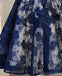 Κοντό Μανίκι Ναυτικό Δαντέλα Ανοιχτό Πίσω Homecoming Prom Φορέματα, Οικονομικά Σύντομο Κόμμα Φορέματα Prom, Τέλεια Homecoming Φορέματα, CM298