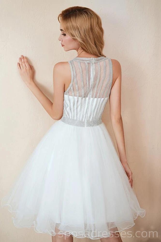 Off White Beading String Jewel Cheap Homecoming Dresses Online, Baratos Vestidos curtos de baile, CM761