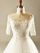 Μακρύ Μανίκι Αυτοκρατορία Δαντέλα διακοσμημένα με Χάντρες Γαμήλια Φορέματα, Custom Made νυφικά, Φθηνά Νυφικά Φορέματα, WD225