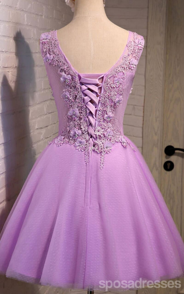 V ντεκολτέ δείτε μέσα από δαντέλα χαριτωμένο Homecoming Prom Φορέματα, προσιτές σύντομο κόμμα Prom Φορέματα, τέλεια Homecoming Φορέματα, CM305
