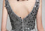 V Neck Grey Lantejoulas Desatadas Vestidos baratos de homecoming on-line, vestidos baratos de baile curto, CM763