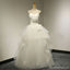 Κομψά Σχεδίου Φορέματα δεξίωσης γάμου τούλι αγαπημένων άσπρα με τη δαντέλλα, δαντέλλα επάνω στη νυφική εσθήτα, WD0034