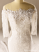 Μακρύ Μανίκι Δαντελλών Γοργόνων διακοσμημένα με Χάντρες Γαμήλια Φορέματα, Custom Made νυφικά, Προσιτές Νυφικά Φορέματα, WD228