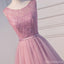 Sexy Open-Back-Rosa Perlen Cute Homecoming Prom Kleider, Günstige Kurzes Partei Prom Kleider, die Perfekte Homecoming Kleider, CM303