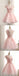 Manga Rosa do Laço Frisado de Tule Curto Vestidos de Regresso a casa, Baratos Vestidos de Regresso a casa, CM368