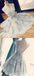 V Ausschnitt grauer Schnürsenkel süße kurze Heimkehrhigh-School-Ballkleider, erschwinglicher kurzer Parteihigh-School-Ball süße 16 Kleider, vollkommene Heimkehrcocktailkleider, CM361