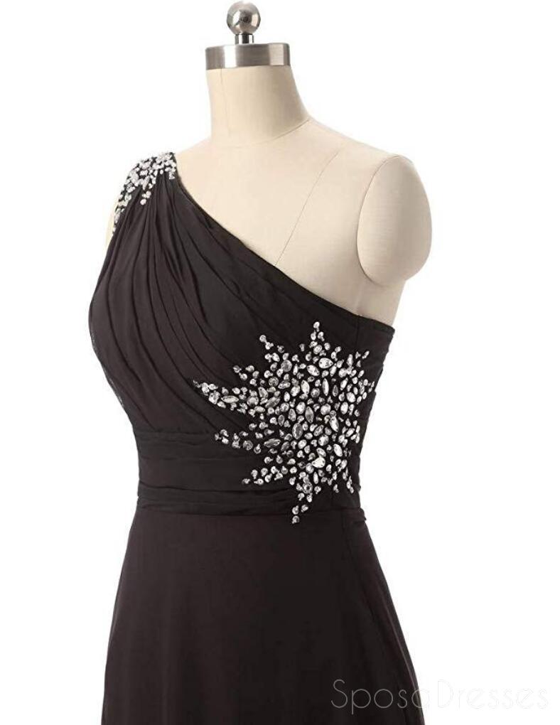Chiffon um ombro Ombre baratos longos vestidos de baile, vestidos Sweet16 personalizados, 18394