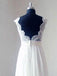 Καπέλο μανίκι V Neck Lace Simple Cheap Beach Wedding Dresses, WD321