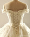 Off Ombro Flor Artesanal de Casamento do Laço Nupcial Vestidos sob medida Vestidos de Noiva, Casamento Acessível Vestidos de Noiva, WD230