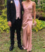 Blush Backless Pink Side Slit Evening Dresses, Long Sexy Party Prom Dress, Custom Long Prom Dresses, Cheap Formal Dresses, 17129