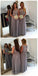 Modesto Cap Sleeve Lace A Line Grey Floor-Length Chiffon Wedding Guest Dresses For Maid of Honor, WG44