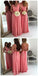 Simples, Barato Jersey Conversível parte de Trás Aberta Sexy Longo de Alta Qualidade feitas à mão vestidos de Dama de honra, WG45