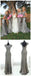 Sparkly Populärer Preiswerter Kurzer Ärmel Kleider von Bling Silver Sequin Sexy Mermaid Long Bridesmaid, WG46