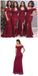 Fora do ombro lado fenda sereia baratos baratos baratos dama de honra vestidos on-line, WG634