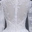 2018 Sexy Voit Par le Long Lacet de Manche Des Robes de Noce de Mariage de ligne, des Robes de Noce de Mariage Faites Personnalisées Abordables, WD267