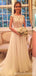 Cadarço de manga de gorro vê por vestidos de casamento de praia de gaze online, WD418