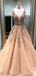 O Decote em V Uma linha Lace Barato Longa Noite, Vestidos de Baile Barato Personalizado Sweet 16 Dresses, 18514