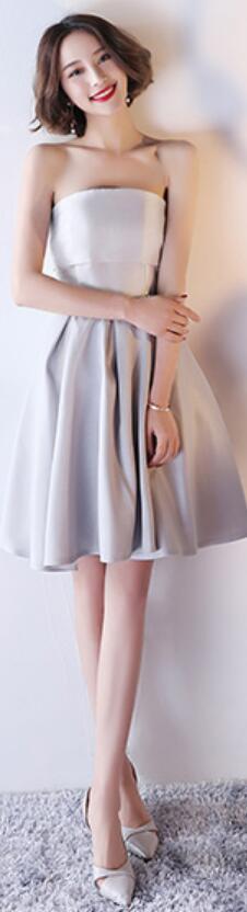 Καλοκαίρι Gray Σύντομη Παραπλανητικό Απλό Φτηνό Φορέματα Φτηνές Παράνυμφοι Online, WG505