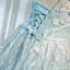 Tiffany Blue Open arrière Lacet Robes de Bal d'étudiants de Retour au foyer Mignonnes, Robes de Bal d'étudiants du Parti Courtes Abordables, Robes de Retour au foyer Parfaites, CM313
