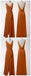 Burnt Orange Cheap Long Simple Bridesmaid Robes en ligne, Robes de demoiselles d’honneur bon marché, WG721
