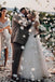 A-line V λαιμό Χαριτωμένο Φθηνά Φορέματα Γάμου Σε Απευθείας Σύνδεση, Φθηνά Νυφικά Φορέματα, WD613