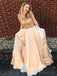 Καπέλο μανίκια A-line Rhinestone Long Evening Prom Dresses, Sparkly Sweet 16 φορέματα, 18335