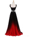 Lace Straps Beaded Ombre Cheap Long Evening Prom Vestidos, Custom Sweet16 Vestidos, 18396