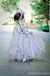 Φωτός Μωβ Σατέν Τούλι Pixie Tutu φορέματα, Όμορφα Φτηνές Λουλούδι Κορίτσι Φορέματα, FG017