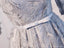 Langer Ärmel graue Schnürsenkelschaufelnausschnittheimkehrhigh-School-Ballkleider, erschwingliche kurze Parteihigh-School-Ballkleider, vollkommene Heimkehrkleider, CM273