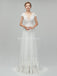 Veja através de mangas de tampa sem costas vestidos de noiva baratos online, vestidos de noiva exclusivos, WD562