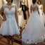 Robes de mariée en dentelle détachable à manches longues en ligne, robes de mariée pas chères, WD503