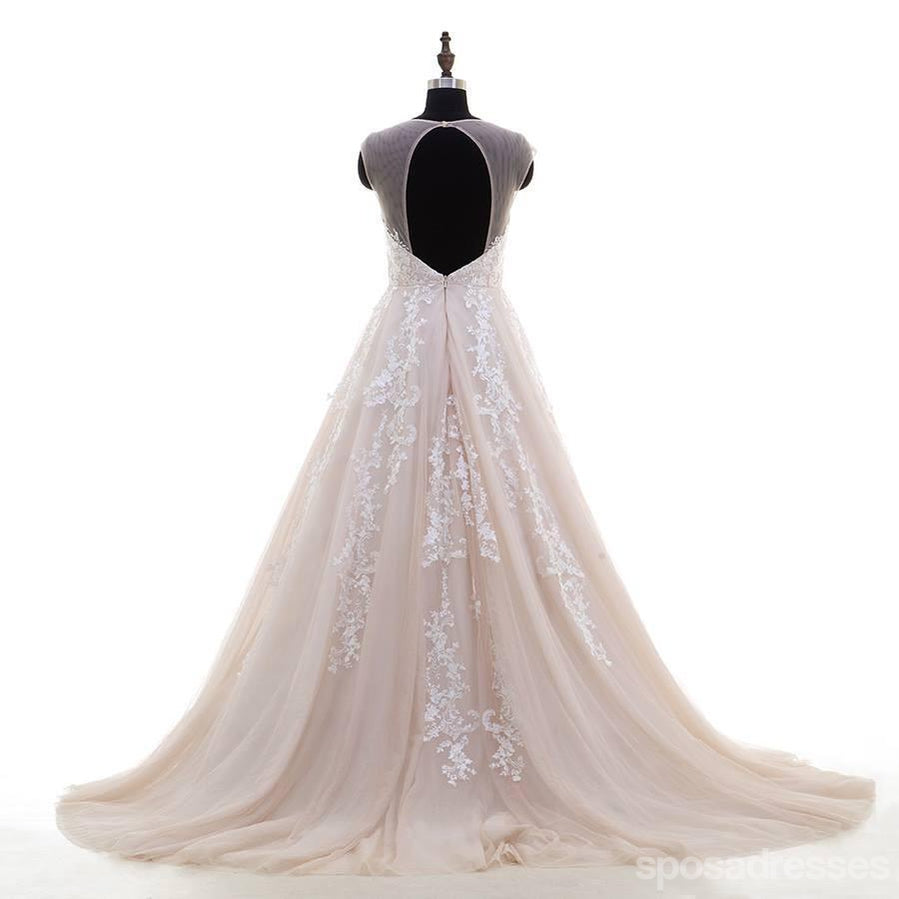 Erotischer offener Zurücktrugbildschnürsenkeltüll richtet Hochzeitskleider online, WD368 aus