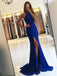 Royal Blue sexy Separation Sirene Night dress, Sexy Party dress, 17139