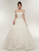De l'A-ligne de lacet d'épaule robes de mariée bon marché robes de noce en ligne, uniques, WD568