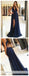 Arrière marine de licol ouverte sexy longues robes de bal d'étudiants du soir, 16 robes douces bon marché, 18309