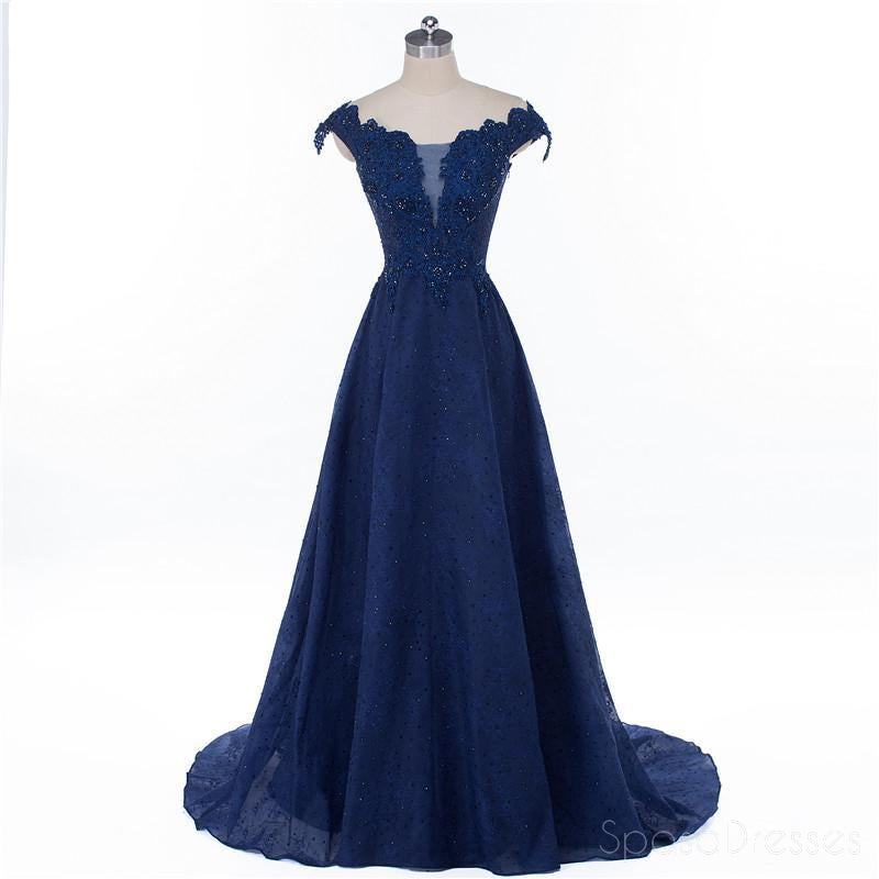 Casquette manche Marine Bleu clair clair rayon rayon Lace robe de soirée longue robe populaire et bon marché robe de bal 2018, 17229