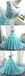 Scoop Cap Sleeves Tiffany Blue Lace Lange Abend Ballkleider, Günstige Custom Sweet 16 Kleider, 18522