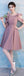 Einzigartige Dusty Pink Short Mismatched Einfache Günstige Brautjungfernkleider Online, WG511
