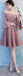 Μοναδικά Dusty Ροζ Κοντά αναντιστοιχικά απλά φθηνά φορέματα παράνυμφων Online, WG511