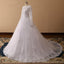 Robes de mariée pas chères en dentelle à manches longues en ligne, robes de mariée pas chères, WD506