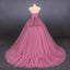 Vestido de baile sem alças rosa quente barato Evening Prom Dresses, Evening Party Prom Dresses, 12150