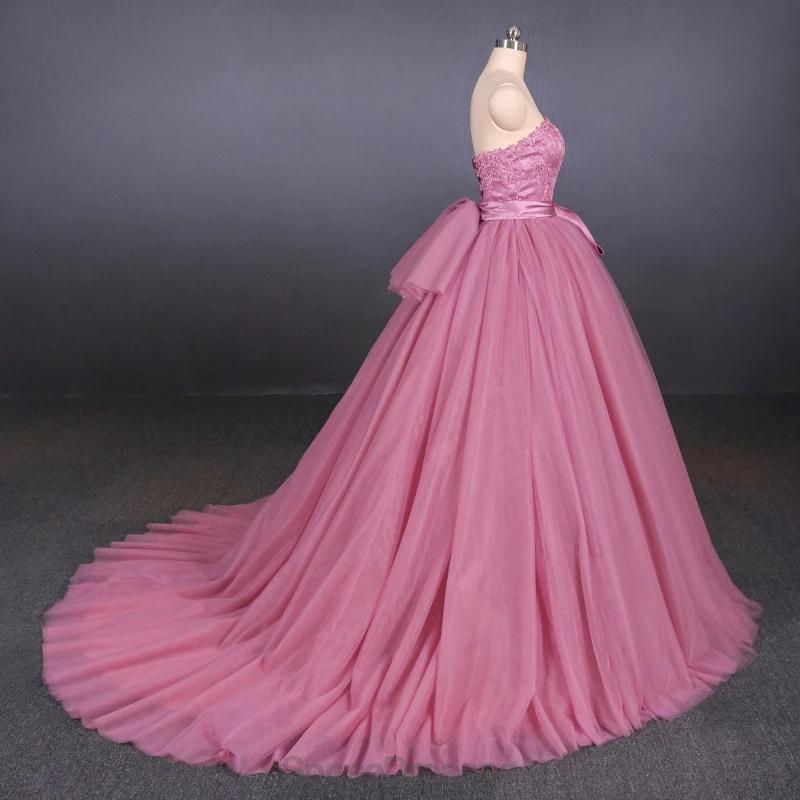 Bustier Hot Pink Ball Robe de bal bon marché Robes de soirée, Robes de bal soirée, 12150