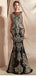 Laço preto Frisado Colher Sereia Noite de Baile, Vestidos de Noite, Vestidos de Festa de Formatura, 12070