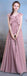 Mousseline de soie rose pâle longue dépareillé simple robes de demoiselle d'honneur bon marché en ligne, WG508