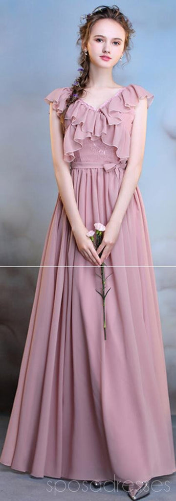 Gaze dama de honra barata rosa empoeirada muito tempo mal combinada veste-se online, WG509