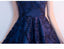 Off Ώμος Υψηλή Χαμηλή Ναυτικό Δαντέλα Φτηνές Homecoming Φορέματα Online, Φτηνές Κοντά Φορέματα Prom, CM797