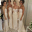 Elegante süße Herz sexy Meerjungfrau Hochzeitsfeier lange hübsche billige Brautjungfernkleider, WG81